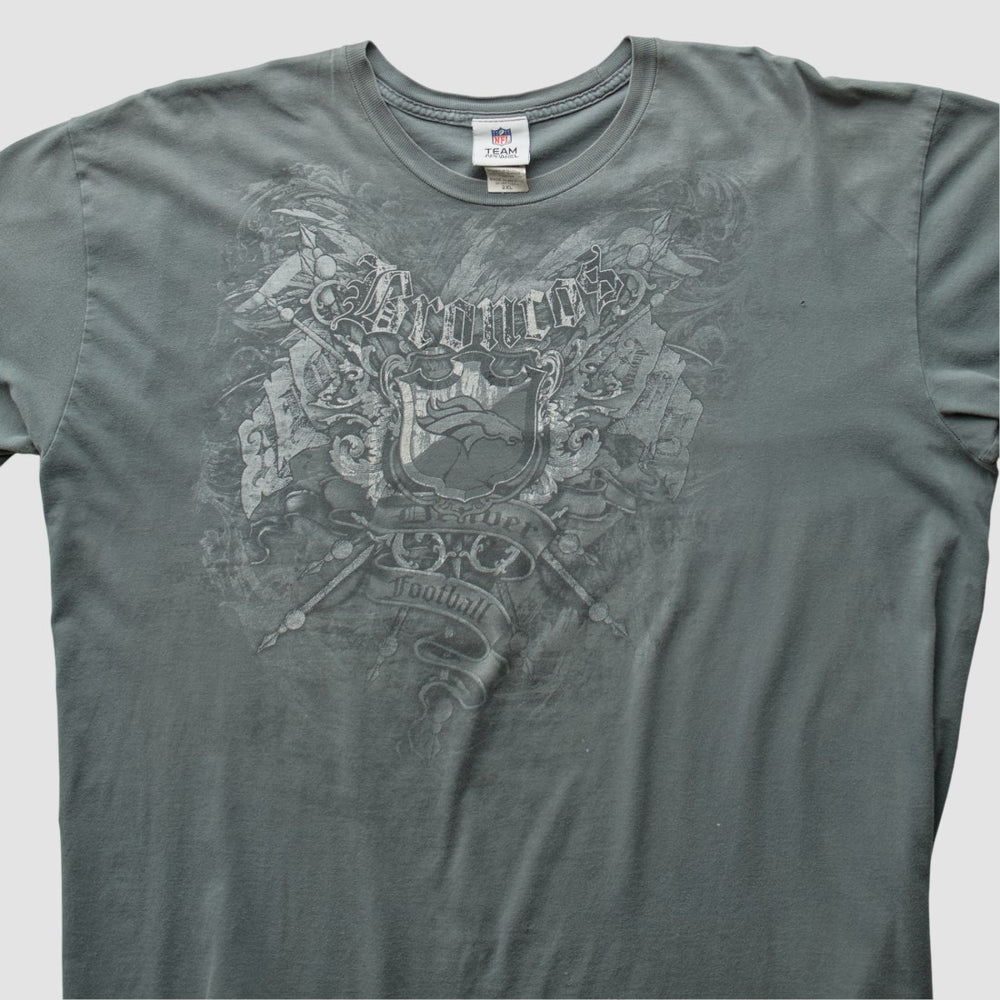 Fanatics Denver Broncos 2000s T-Shirt Gray Vintage