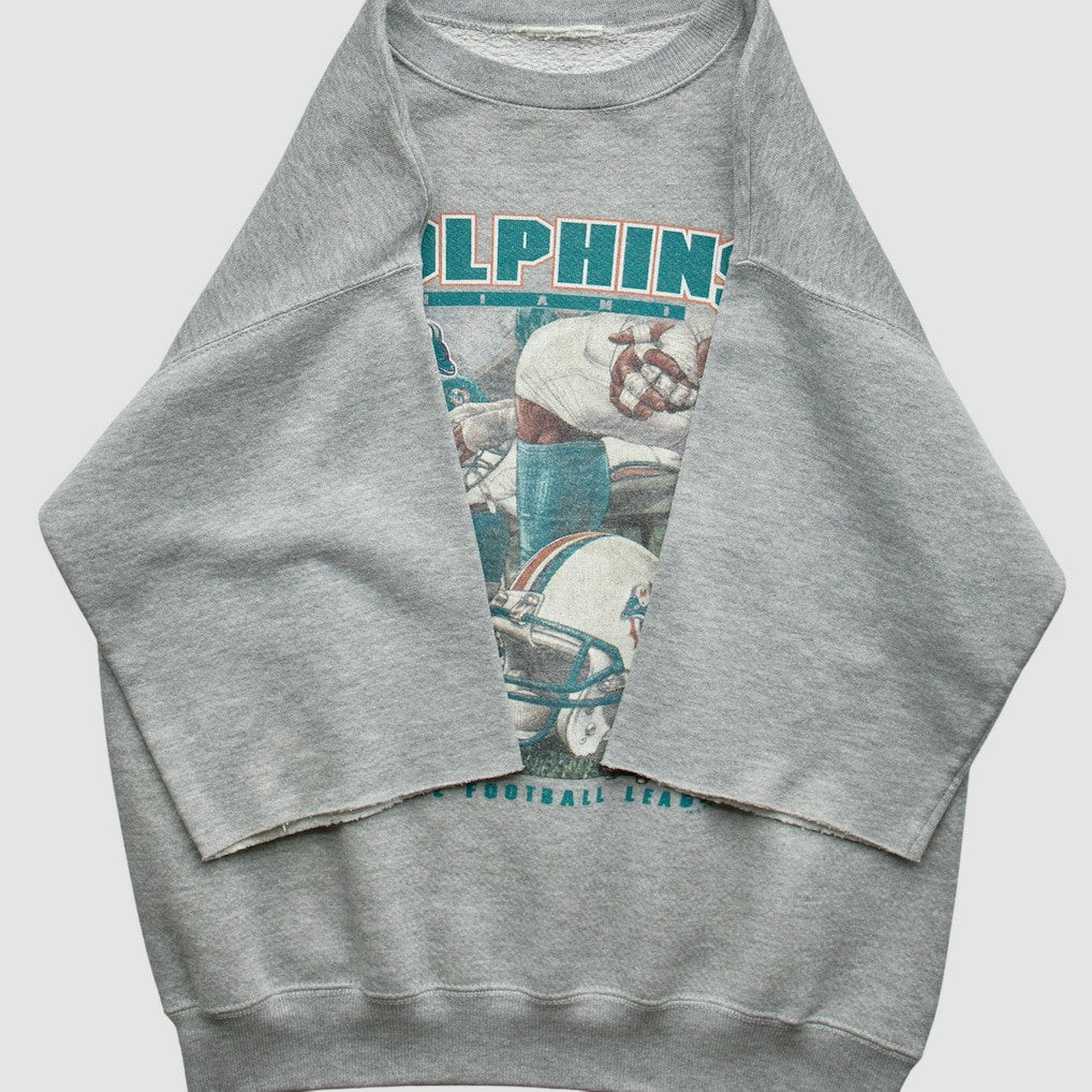 Fanatics Miami Dolphins 90s Sweatshirt Gray Vintage