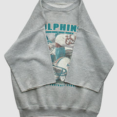Fanatics Miami Dolphins 90s Sweatshirt Gray Vintage