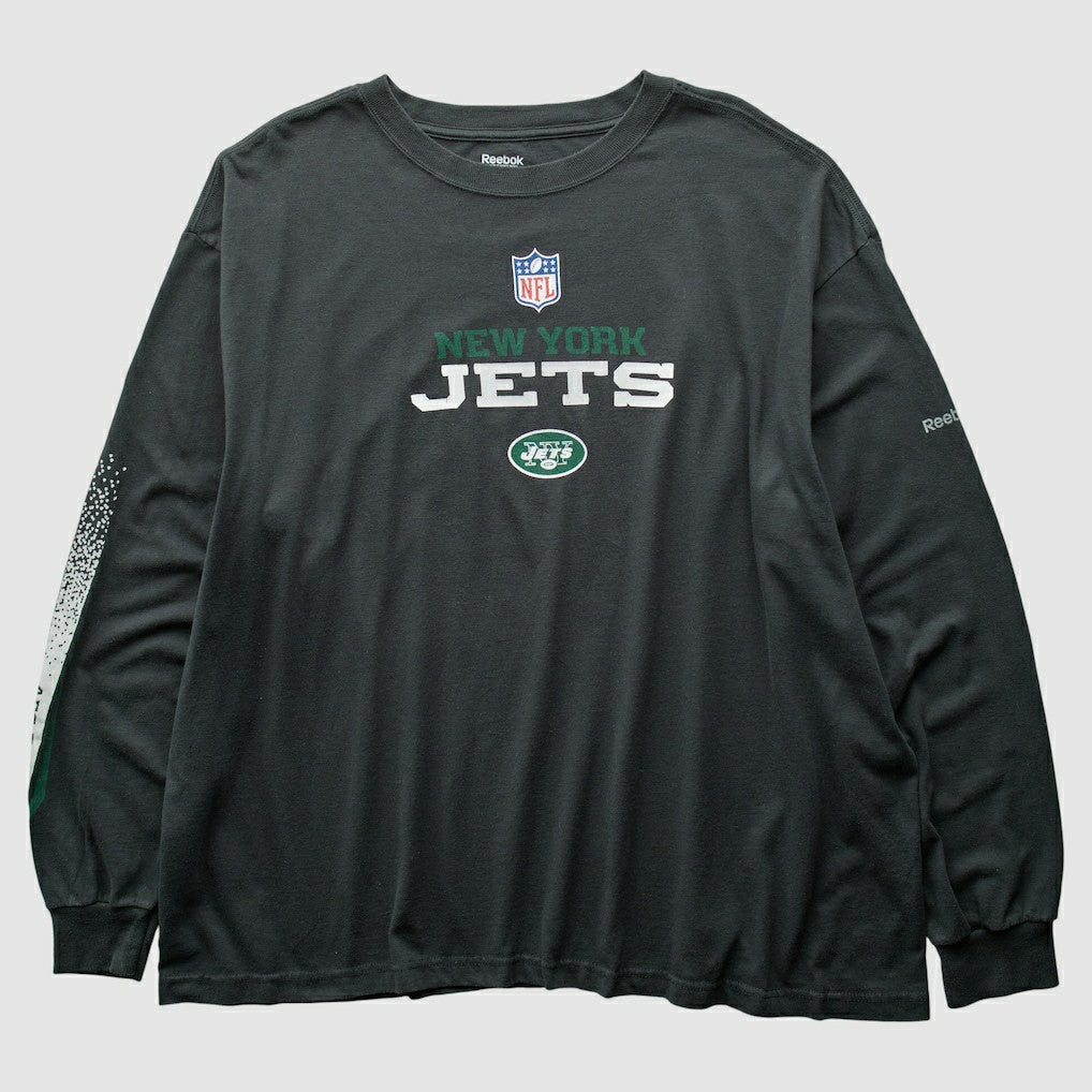 Fanatics New York Jets Reebok 2000s T-Shirt Black Vintage