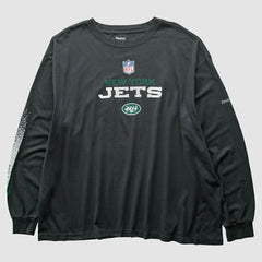 Fanatics New York Jets Reebok 2000s T-Shirt Black Vintage