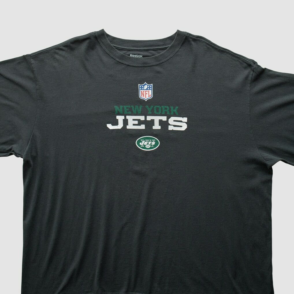 Fanatics New York Jets Reebok 2000s T-Shirt Black Vintage
