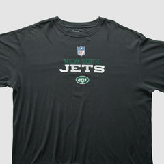 Fanatics New York Jets Reebok 2000s T-Shirt Black Vintage