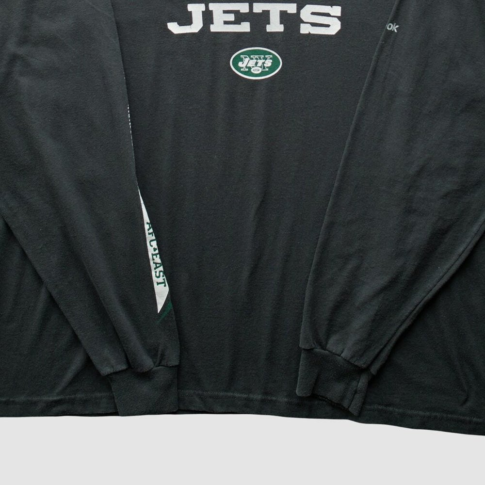 Fanatics New York Jets Reebok 2000s T-Shirt Black Vintage