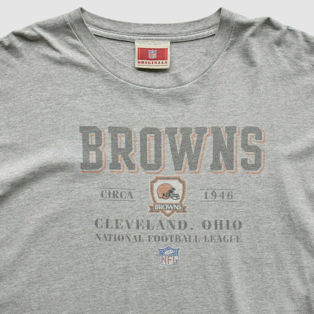Fanatics Cleveland Browns NFL Originals 2000s T-Shirt Gray Vintage