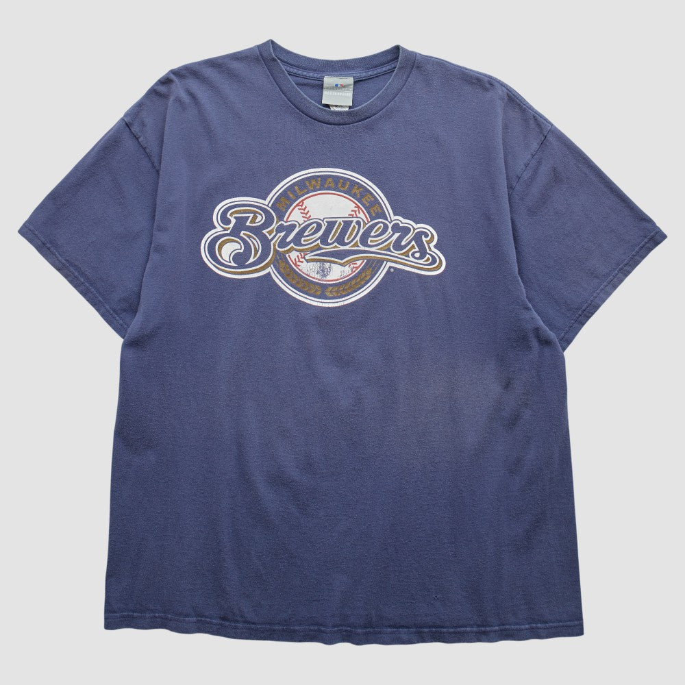 Milwaukee Brewers 2000s T-Shirt - Navy - XVintage - Fanatics Online