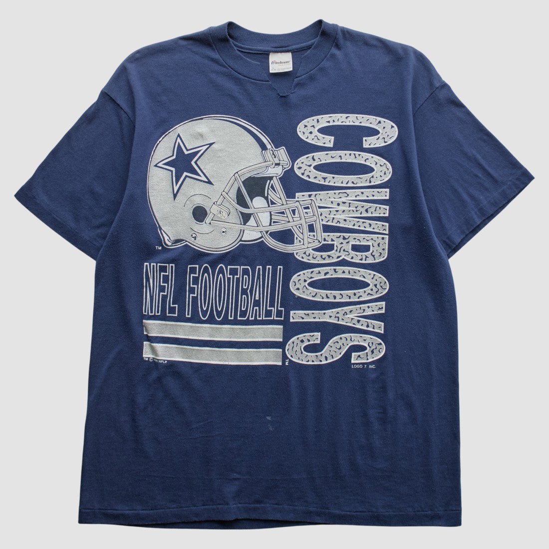 Fanatics Dallas Cowboys Logo 7 1991 T-Shirt Navy Vintage