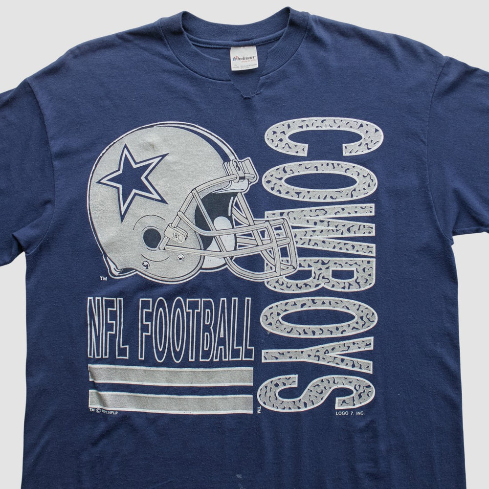 Fanatics Dallas Cowboys Logo 7 1991 T-Shirt Navy Vintage
