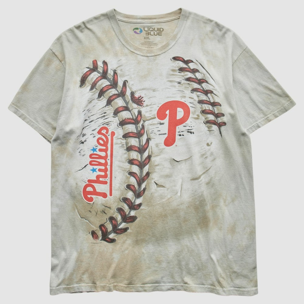Philadelphia Phillies Liquid Blue 2014 T-Shirt - Beige - 2XVintage - Fanatics Lifestyle