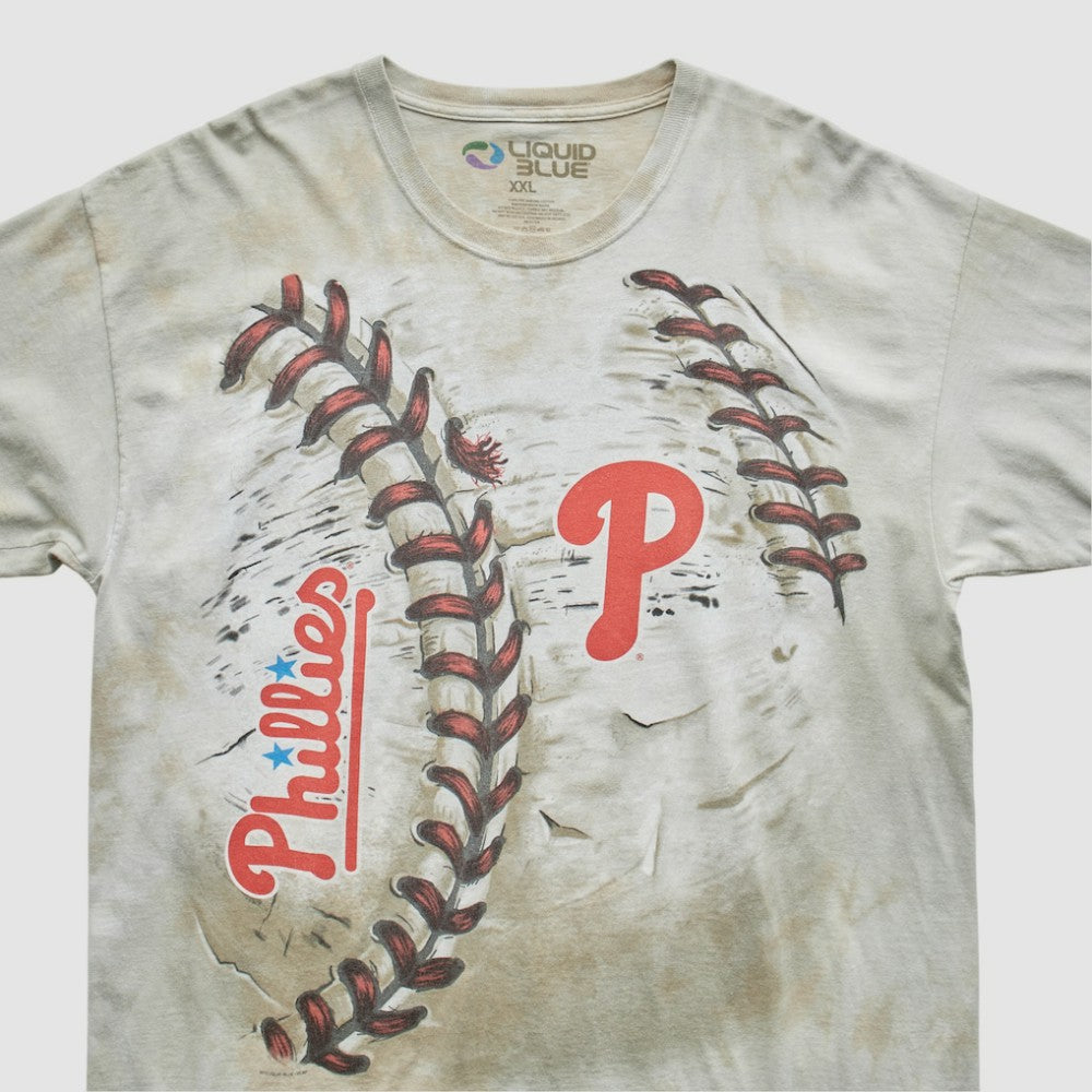Philadelphia Phillies Liquid Blue 2014 T-Shirt - Beige - 2XVintage - Fanatics Lifestyle
