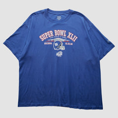 Fanatics New York Giants Reebok 2008 T-Shirt Blue Vintage