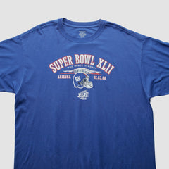 Fanatics New York Giants Reebok 2008 T-Shirt Blue Vintage