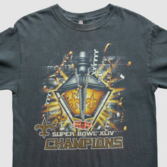 Fanatics New Orleans Saints NFL 2010 T-Shirt Black Vintage