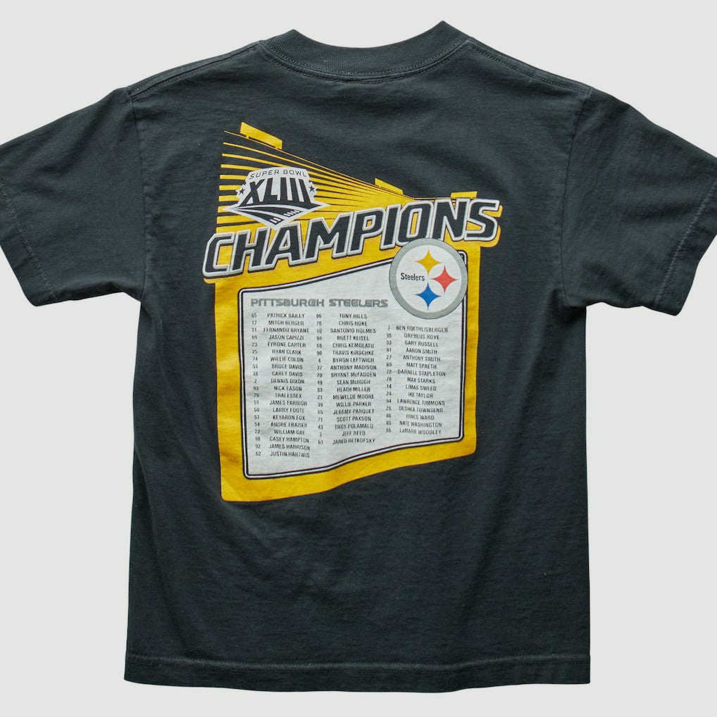 Fanatics Pittsburgh Steelers Reebok 2009 T-Shirt Black Vintage
