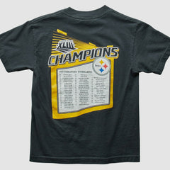Fanatics Pittsburgh Steelers Reebok 2009 T-Shirt Black Vintage