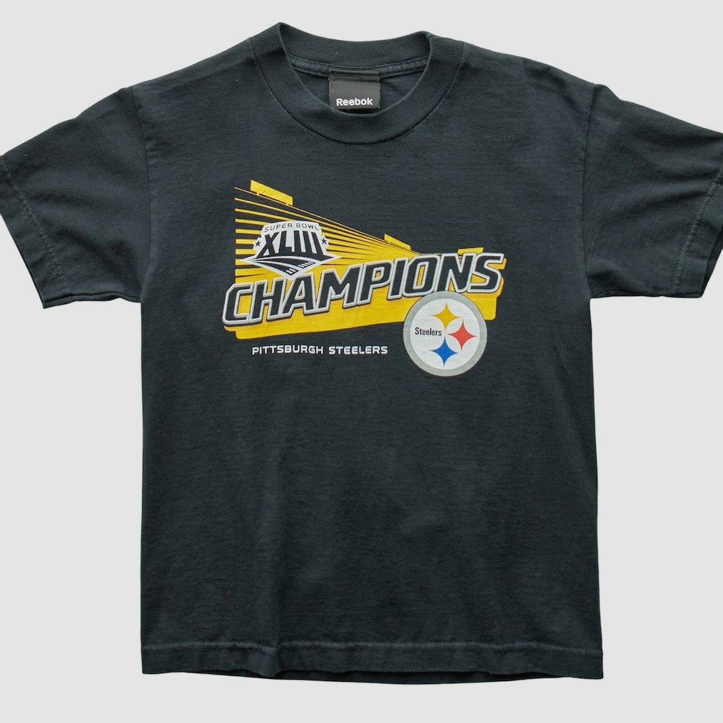 Fanatics Pittsburgh Steelers Reebok 2009 T-Shirt Black Vintage