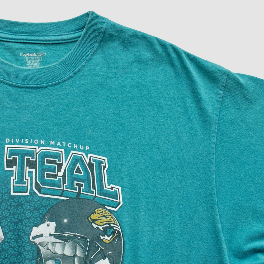 Fanatics Indianapolis Colts vs. Jacksonville Jaguars Reebok 2007 T-Shirt Teal Vintage