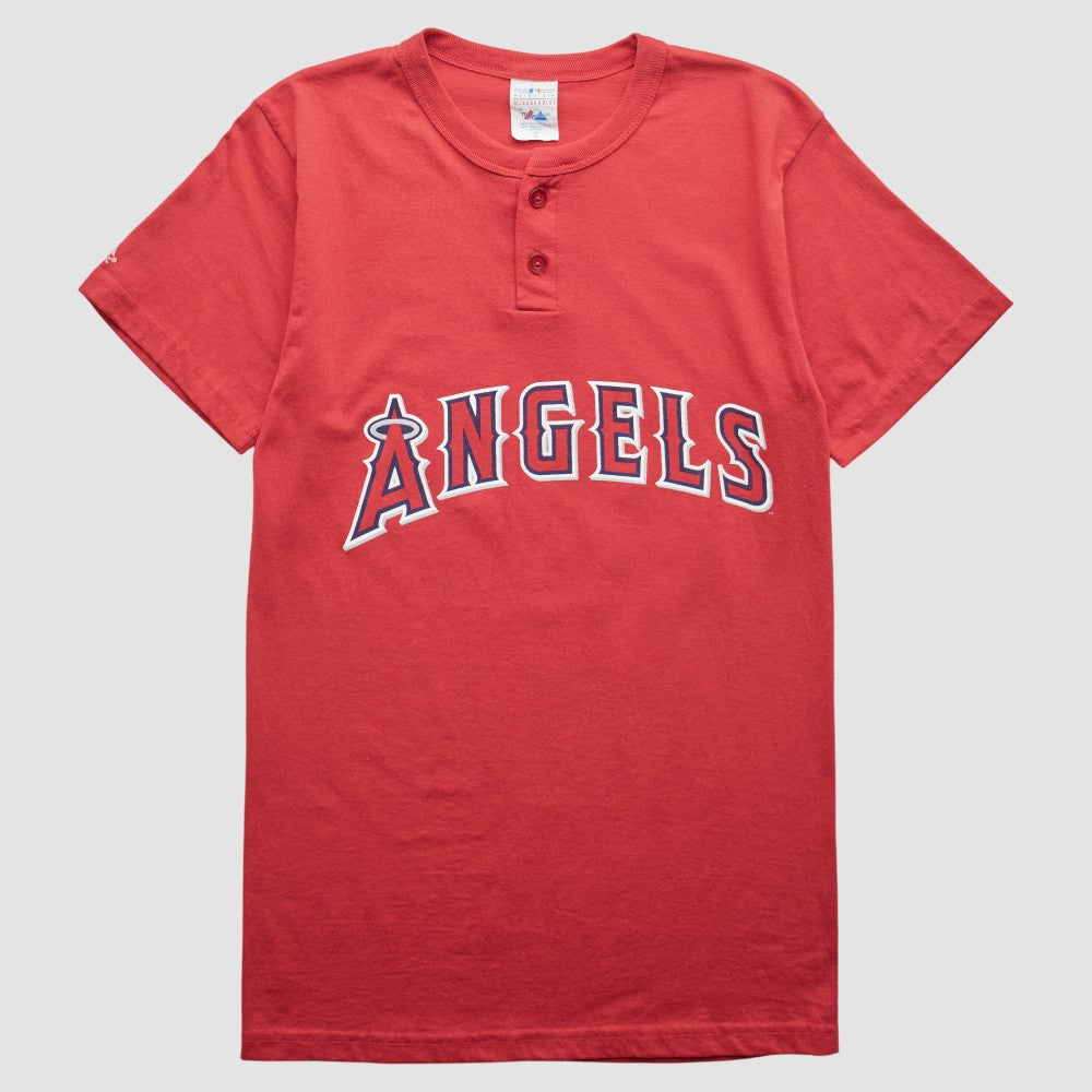 Los Angeles Angels Majestic 90s T-Shirt - Red - Vintage - Fanatics Discount