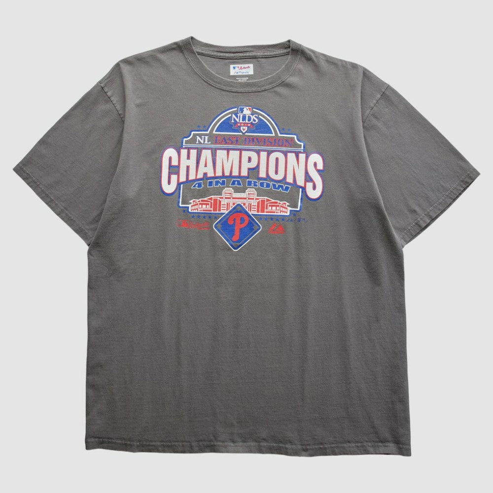 Philadelphia Phillies Majestic 2010 T-Shirt - Gray - XVintage - Fanatics Sale