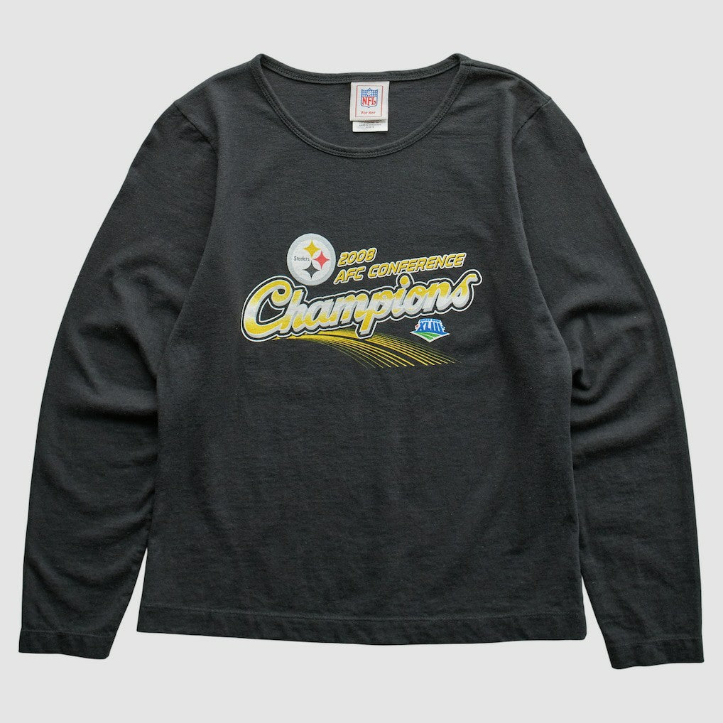 Fanatics Pittsburgh Steelers NFL 2008 T-Shirt Black Vintage