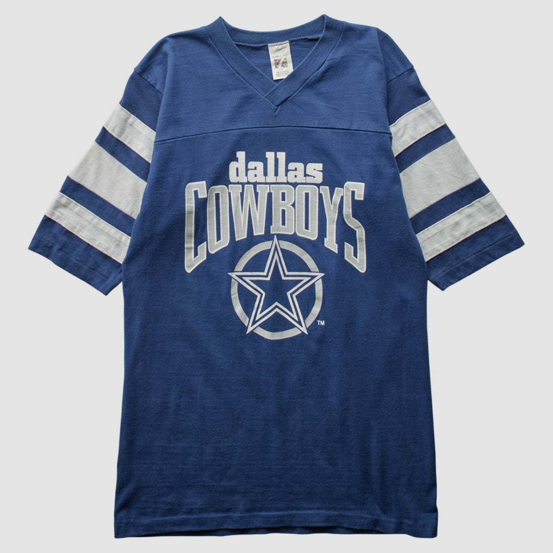 Fanatics Dallas Cowboys Logo 7 80s T-Shirt Blue Vintage
