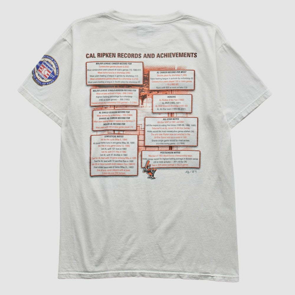 Baltimore Orioles Majestic Cooperstown Collection 2007 T-Shirt - White - Vintage - Fanatics Discount