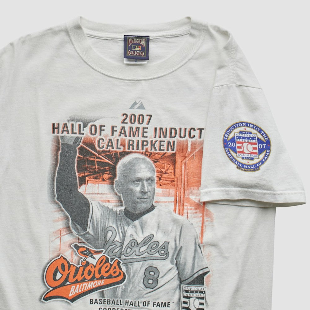 Baltimore Orioles Majestic Cooperstown Collection 2007 T-Shirt - White - Vintage - Fanatics Discount