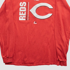 Cincinnati Reds Majestic 2000s T-Shirt - Red - Vintage - Fanatics on Sale
