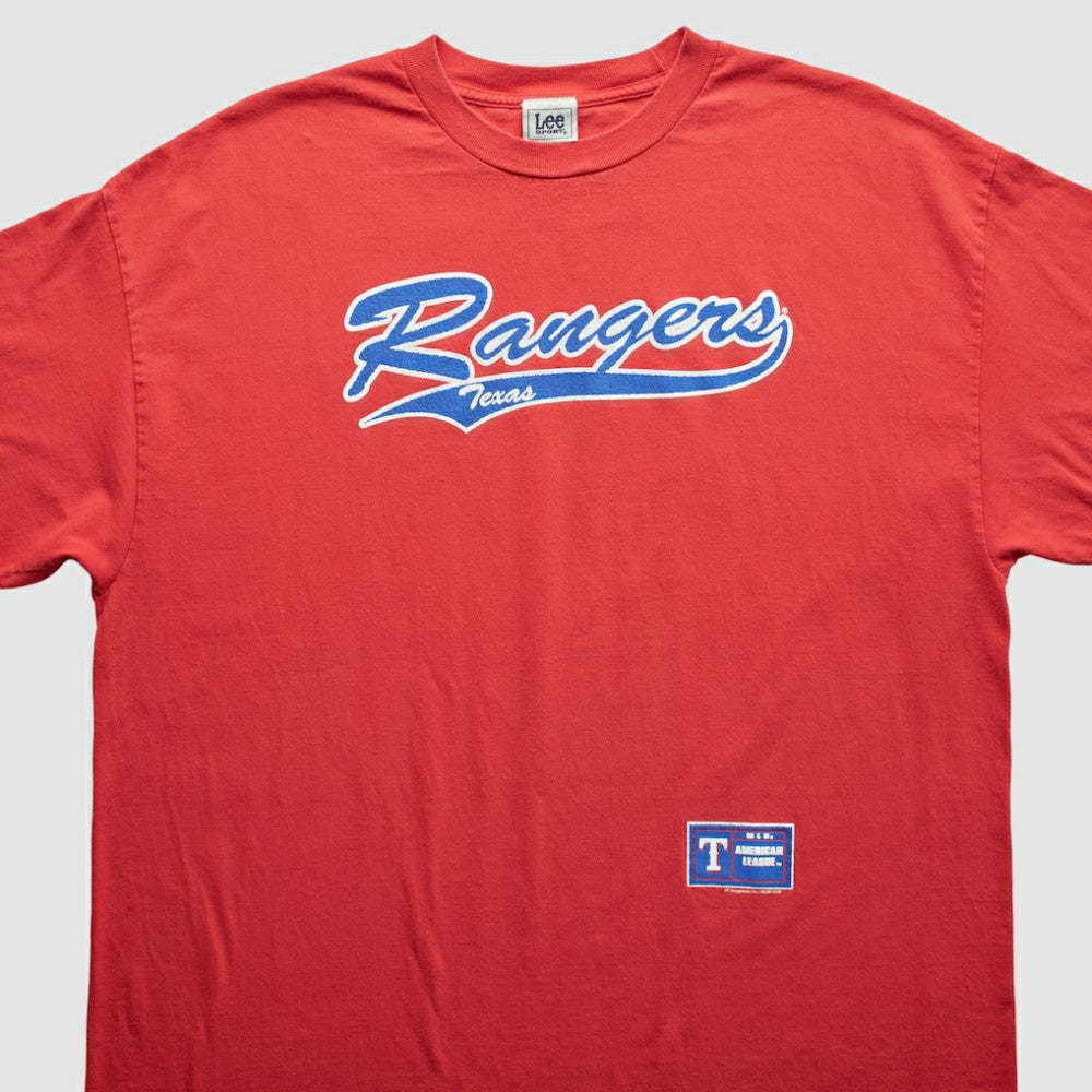Texas Rangers Lee Apparel 2000s T-Shirt - Red - 2XVintage - Fanatics Discount