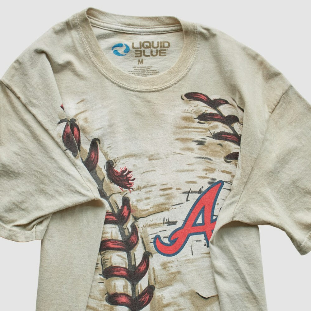 Atlanta Braves Liquid Blue 2014 T-Shirt - Beige - Vintage - Fanatics Online