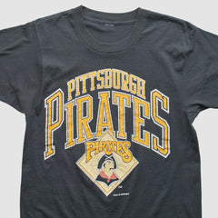 Pittsburgh Pirates Logo 7 1989 T-Shirt - Black - XVintage - Fanatics on Sale