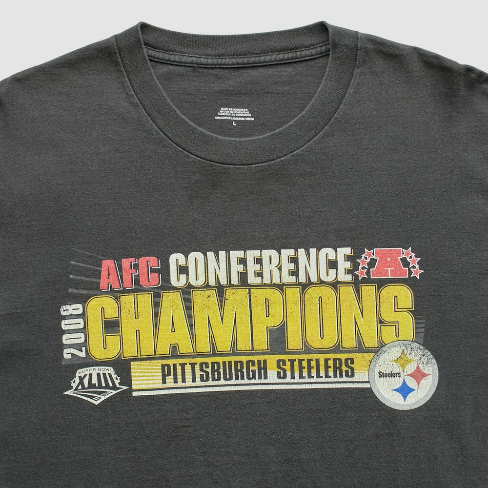 Fanatics Pittsburgh Steelers 2008 T-Shirt Black Vintage