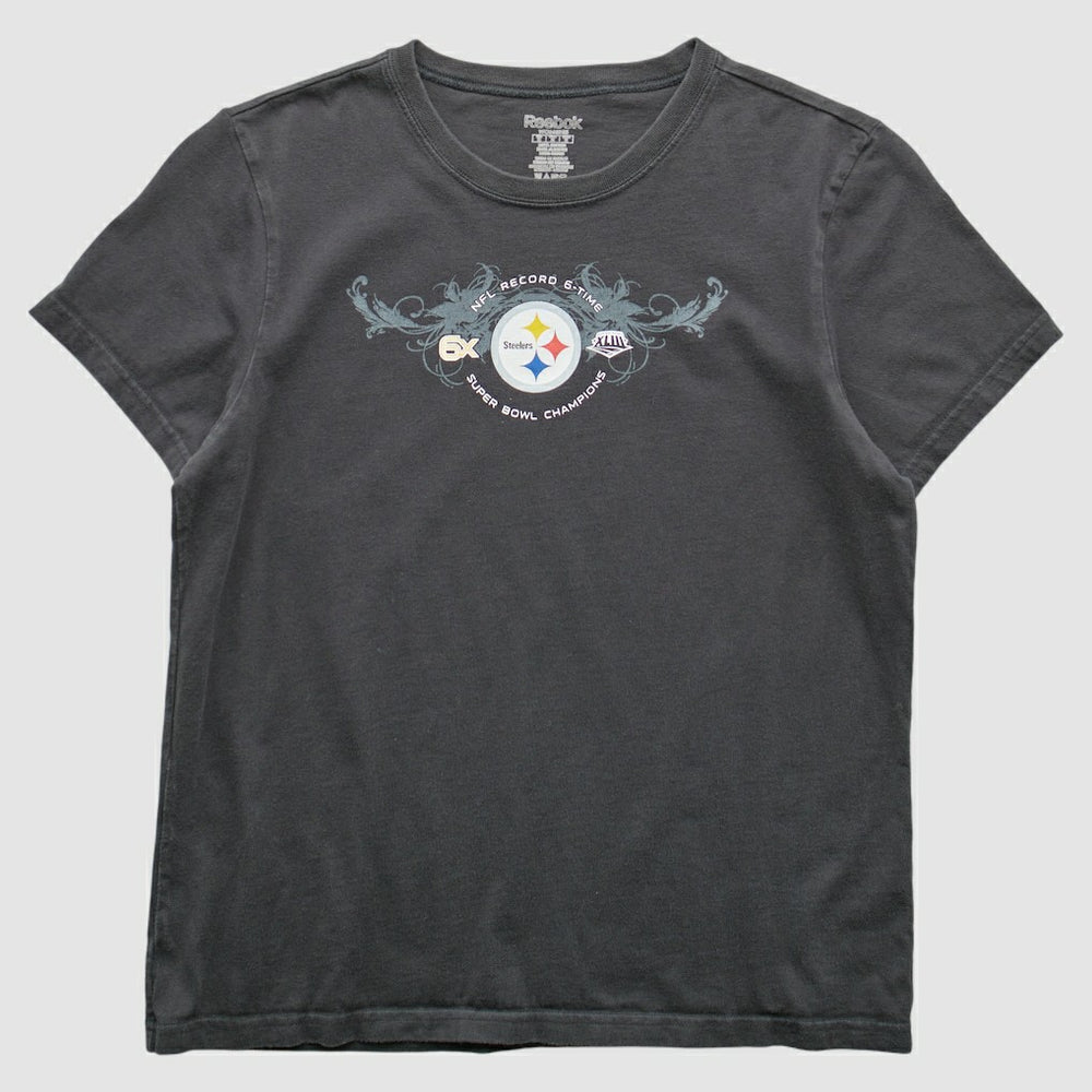 Fanatics Pittsburgh Steelers Reebok 2009 T-Shirt Gray Vintage