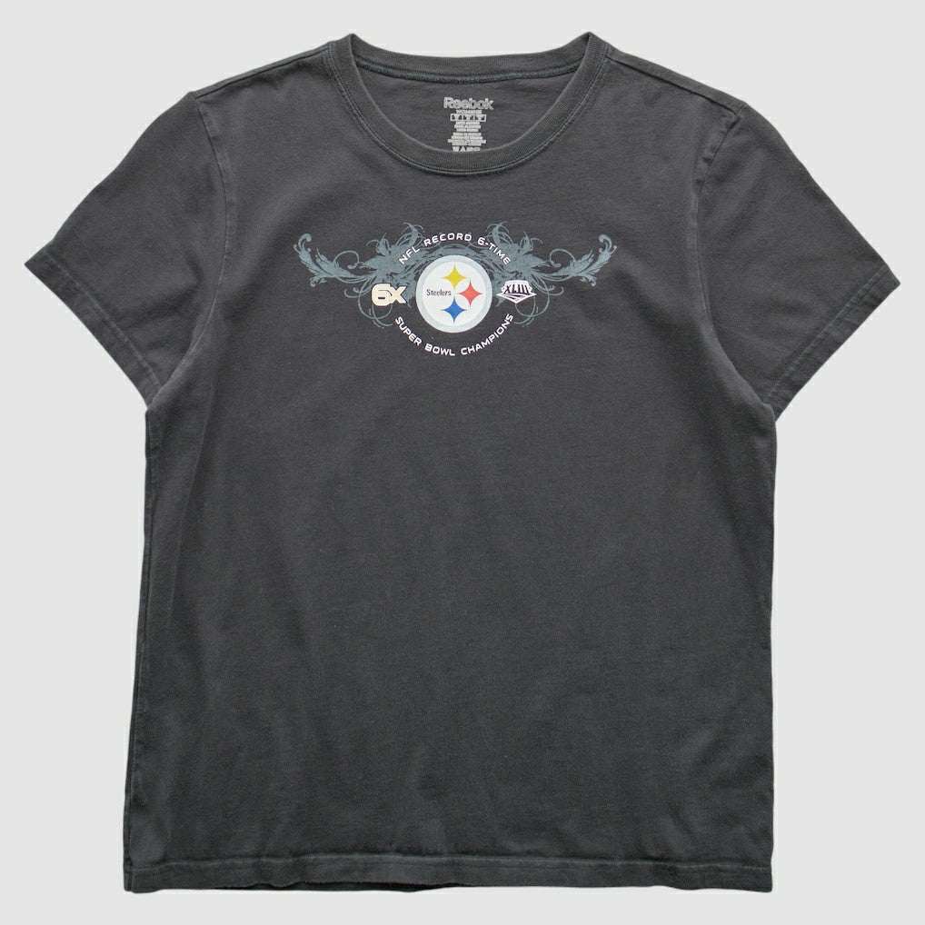 Fanatics Pittsburgh Steelers Reebok 2009 T-Shirt Gray Vintage