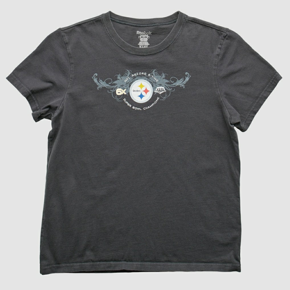 Fanatics Pittsburgh Steelers Reebok 2009 T-Shirt Gray Vintage