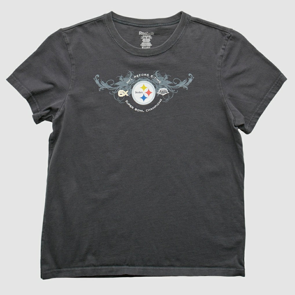Fanatics Pittsburgh Steelers Reebok 2009 T-Shirt Gray Vintage