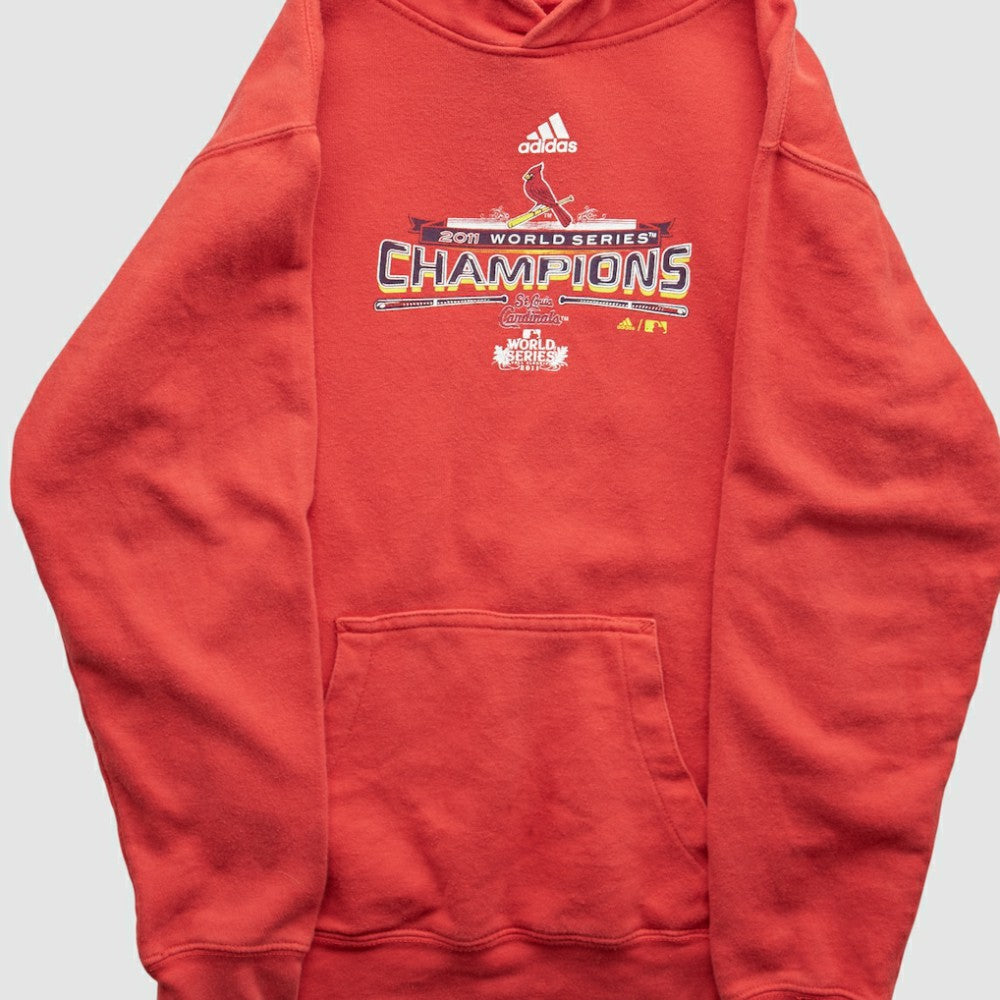 St. Louis Cardinals Adidas 2011 Pullover Sweatshirt - Red - XVintage - Fanatics Discount