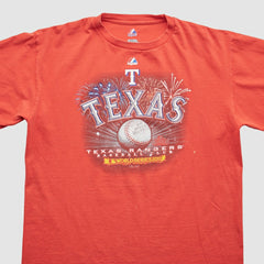 Texas Rangers Majestic 2011 T-Shirt - Red - Vintage - Fanatics Discount