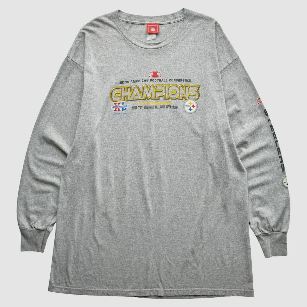 Fanatics Pittsburgh Steelers NFL 2005 T-Shirt Gray Vintage
