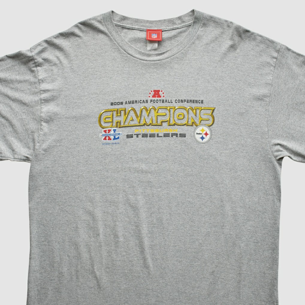 Fanatics Pittsburgh Steelers NFL 2005 T-Shirt Gray Vintage