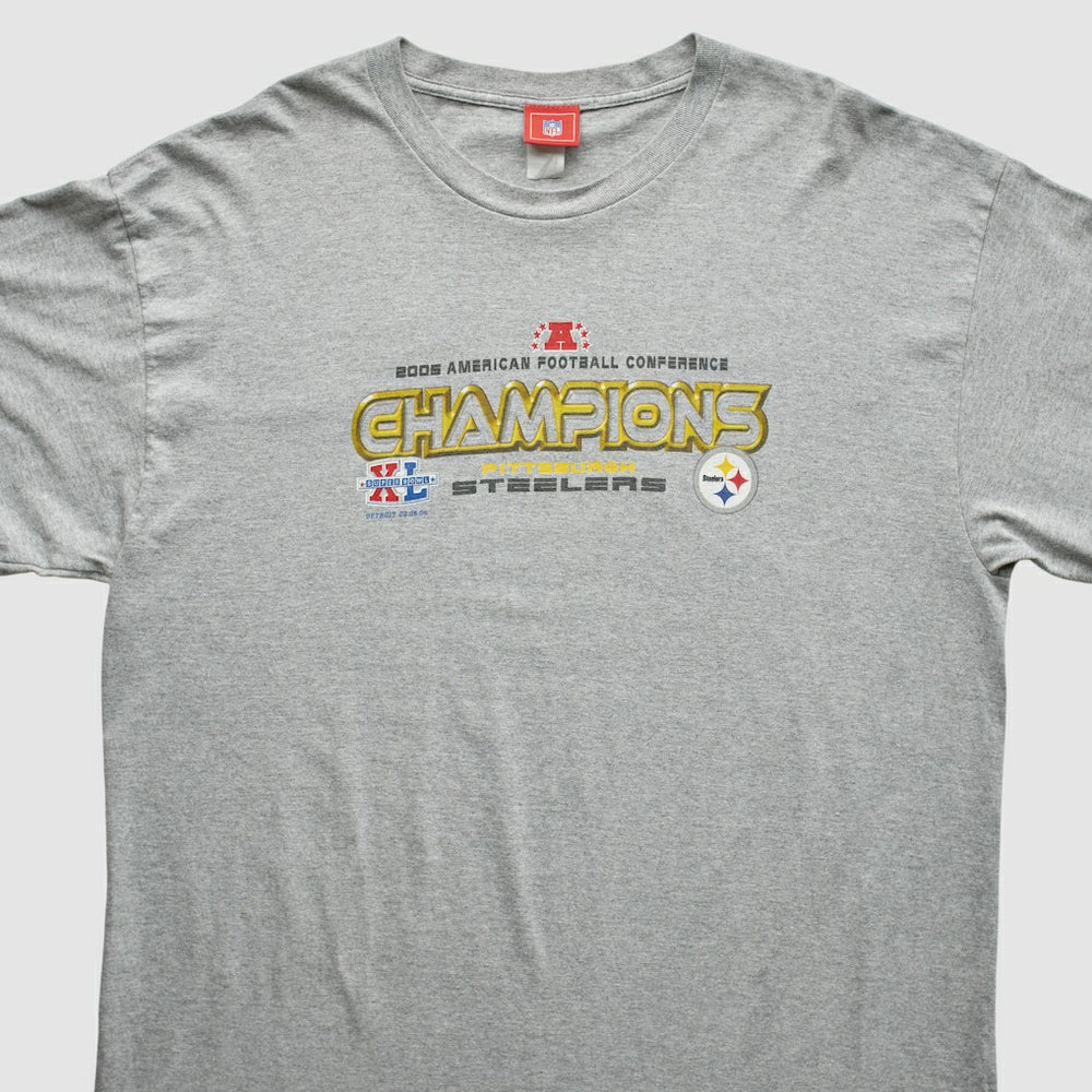 Fanatics Pittsburgh Steelers NFL 2005 T-Shirt Gray Vintage