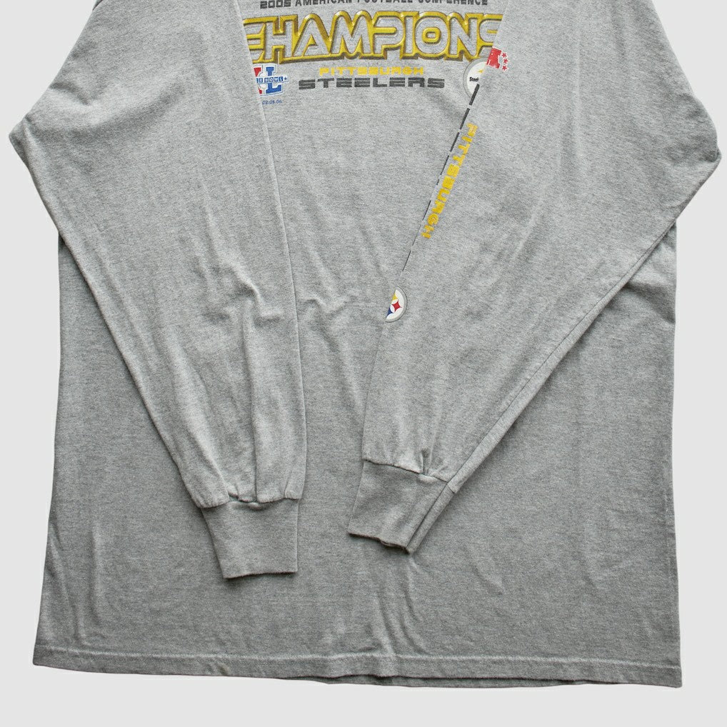 Fanatics Pittsburgh Steelers NFL 2005 T-Shirt Gray Vintage