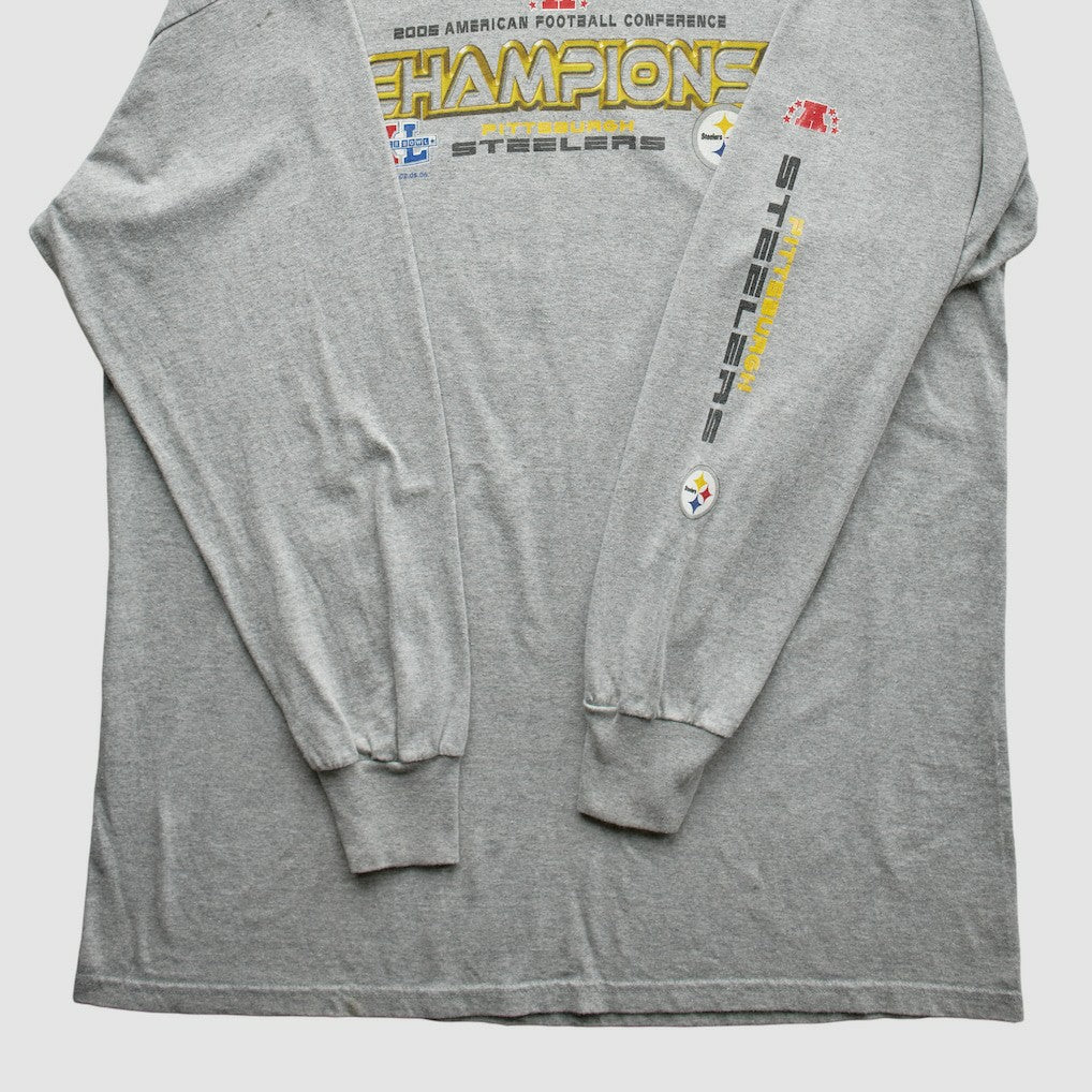 Fanatics Pittsburgh Steelers NFL 2005 T-Shirt Gray Vintage