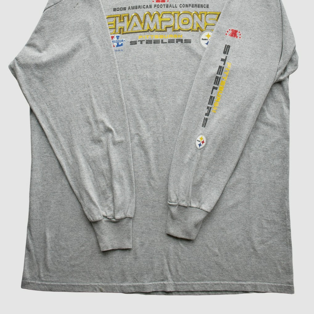 Fanatics Pittsburgh Steelers NFL 2005 T-Shirt Gray Vintage