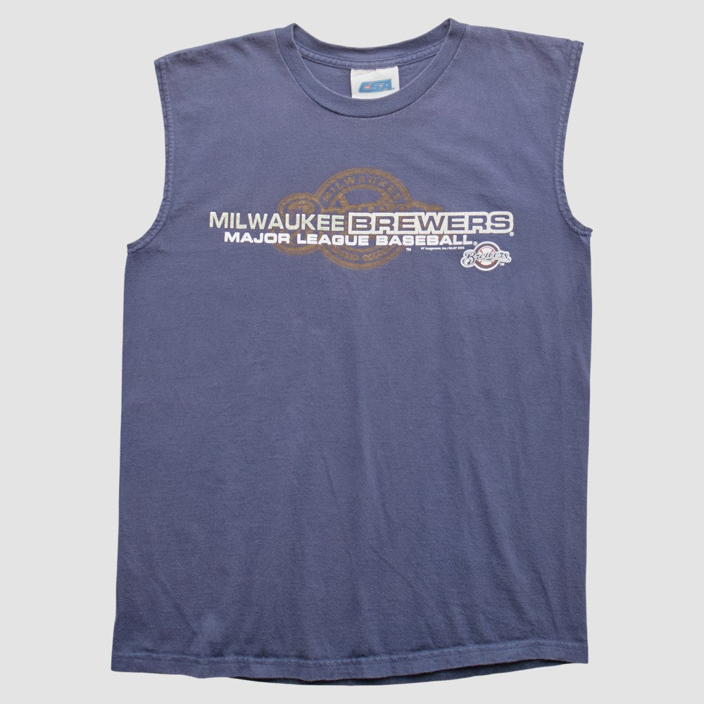 Milwaukee Brewers 2005 Tank - Blue - Vintage - Fanatics Discount