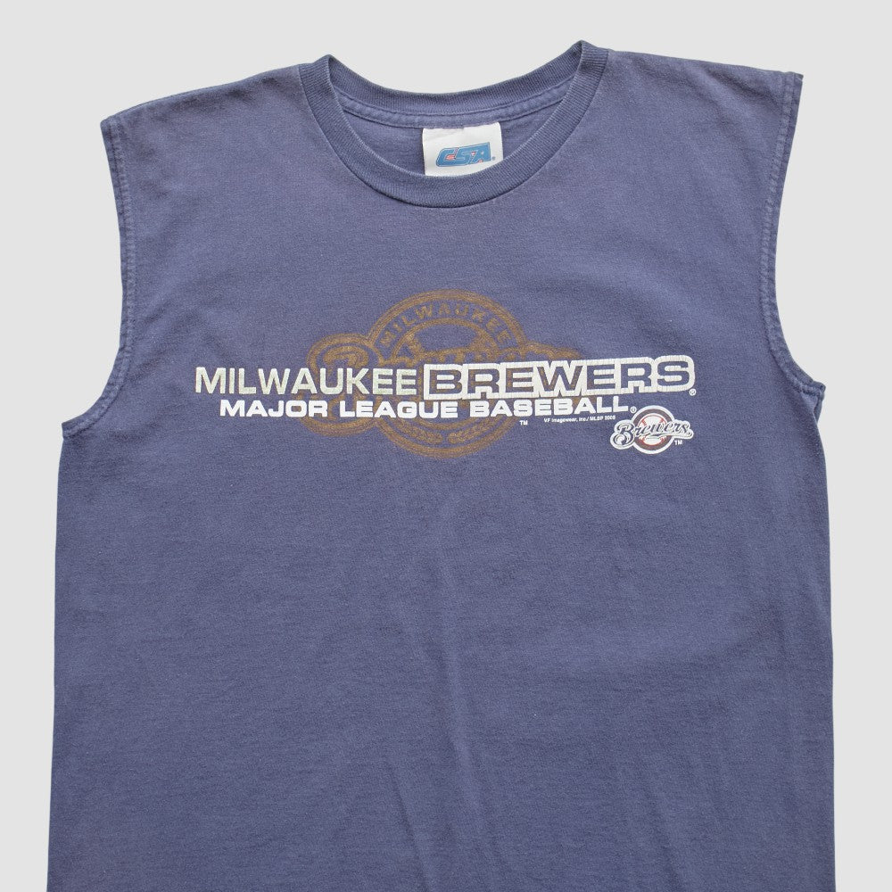 Milwaukee Brewers 2005 Tank - Blue - Vintage - Fanatics Discount