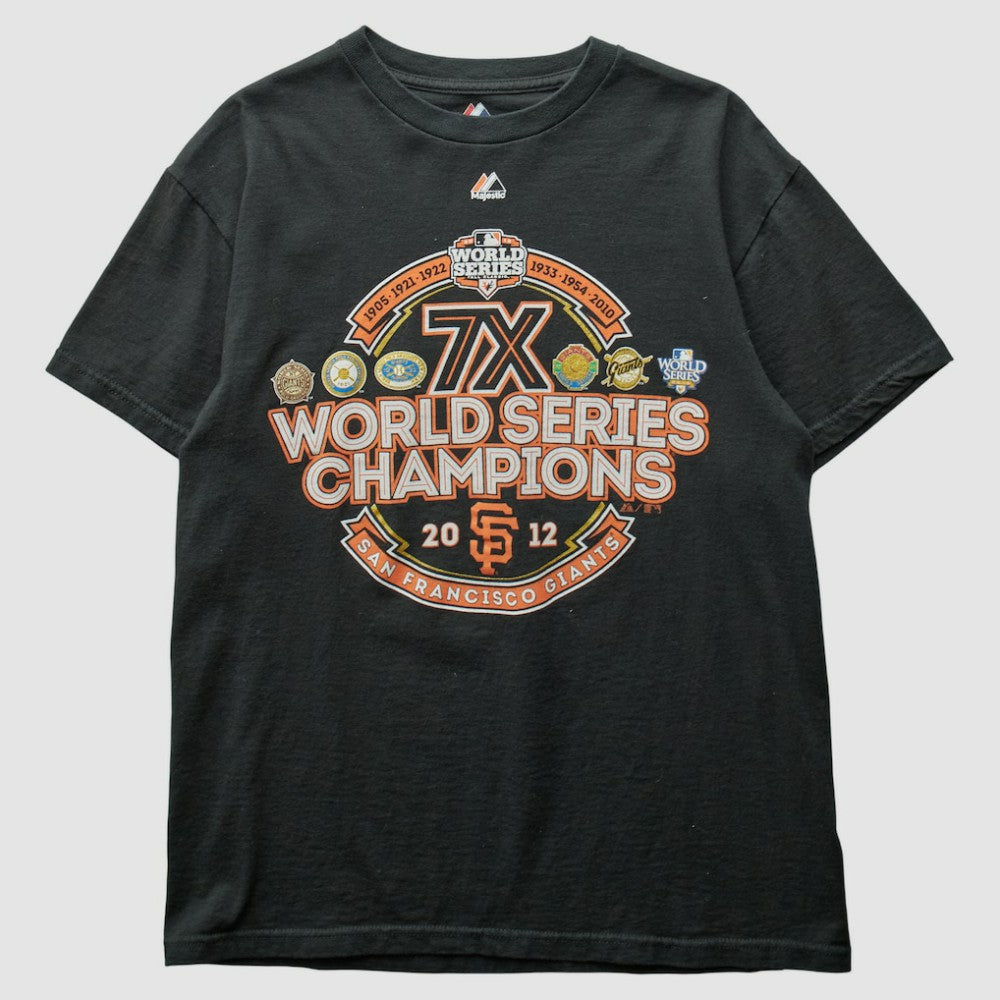 San Francisco Giants Majestic 2012 T-Shirt - Black - Vintage - Fanatics on Sale