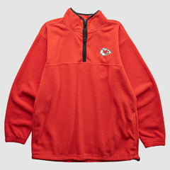 Fanatics Kansas City Chiefs NFL 2000s 1/4 Zip Sweatshirt Red Vintage