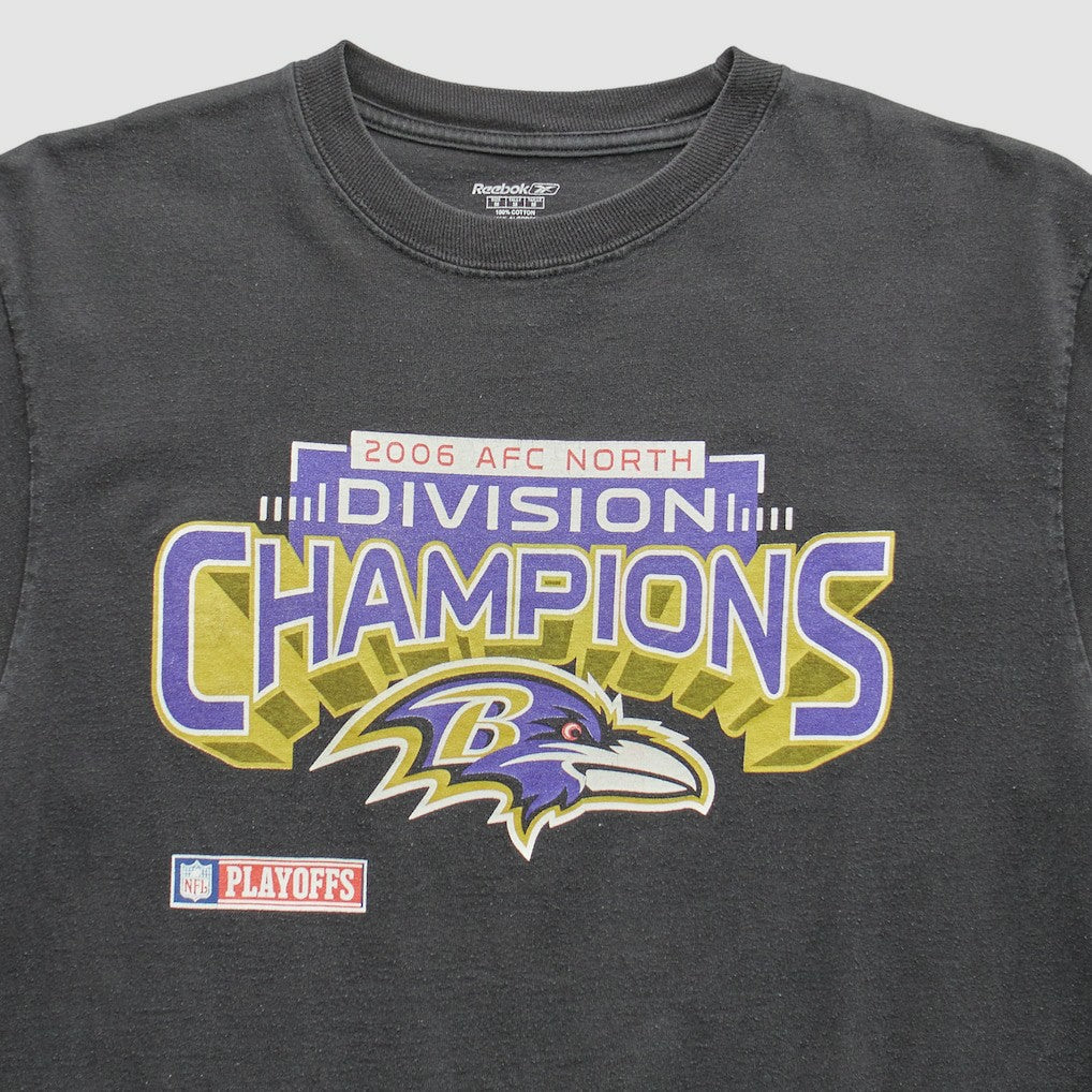 Fanatics Baltimore Ravens Reebok 2006 T-Shirt Black Vintage