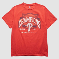 Philadelphia Phillies Majestic 2011 T-Shirt - Red - Vintage - Fanatics on Sale